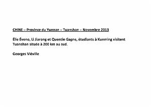 2015 03 QUENTIN  EN CHINE PROVINCE TUANSHAN